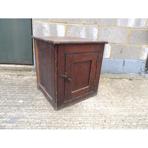 42 - vintage  pine larder cupboard 50x47x53