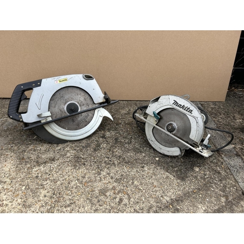 507 - Two Makita 110v circular saws