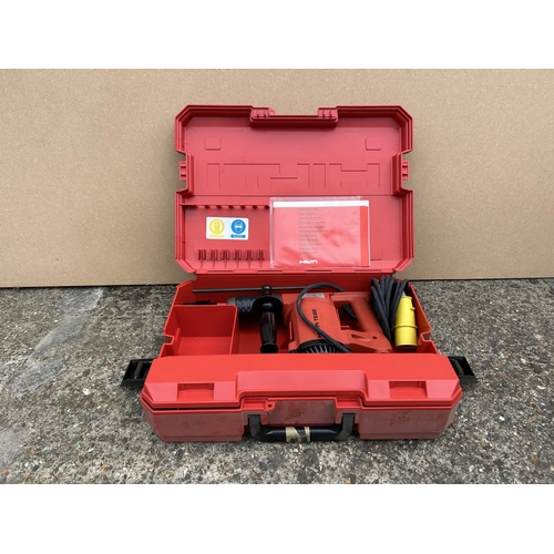 508 - A cased hilti TE22 110v hammer drill