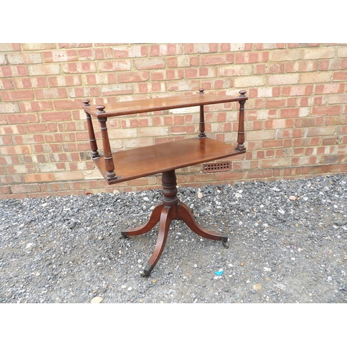 7 - A Victorian mahogany dumb waiter 66x37x77