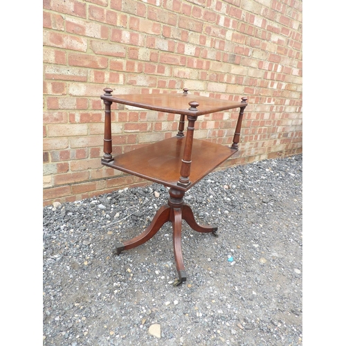 7 - A Victorian mahogany dumb waiter 66x37x77