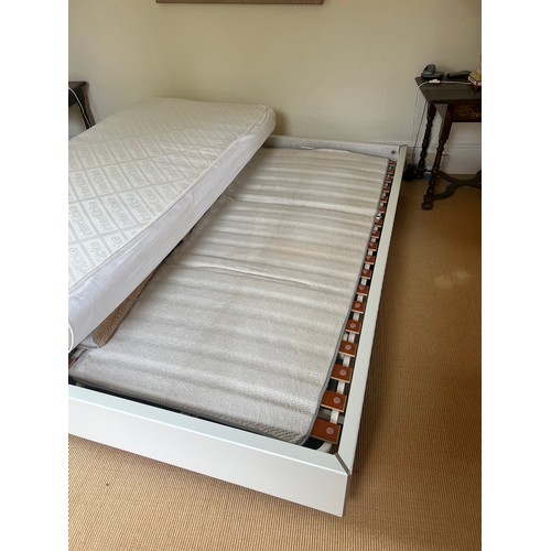 77 - A scandinavian designer double bed and mattress by