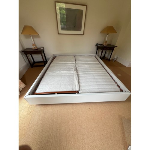 77 - A scandinavian designer double bed and mattress by