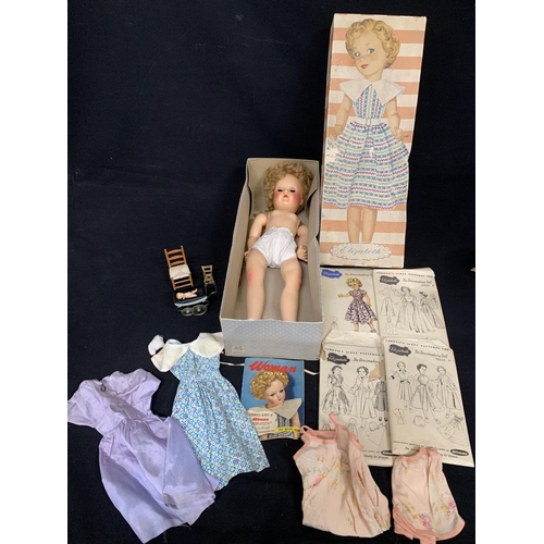 623 - Elizabeth Doll and a Triang Spot on pram and baby