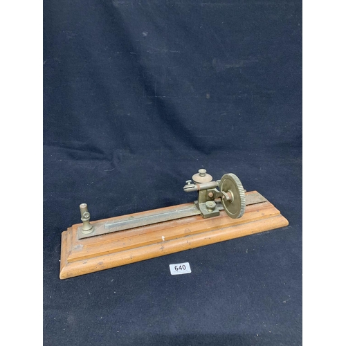 640 - Small Lathe by Goodbrand and Co Ltd, Manchester, length 50cms