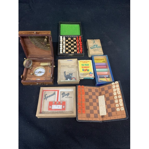 644 - Boxed Compass and games