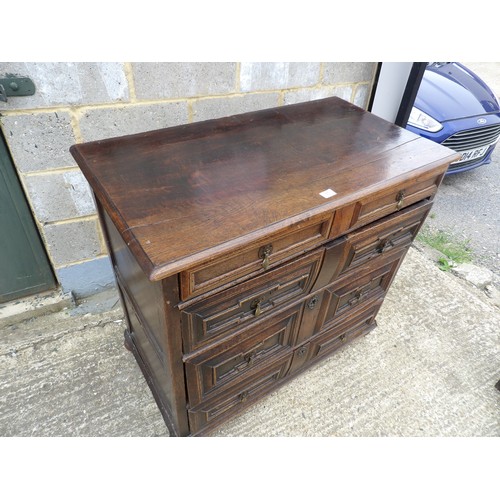 55 - A period oak chest of four drawers 103x55x100