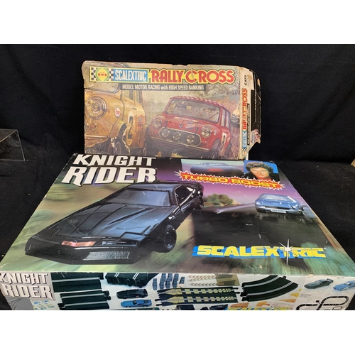 Knight Rider Turbo Boost Scalextric and Scalextric Rally Cross plus two ...