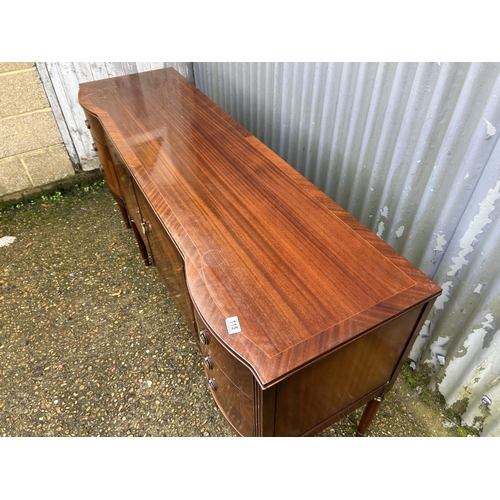 115 - A repro mahogany sideboard  168x48x75