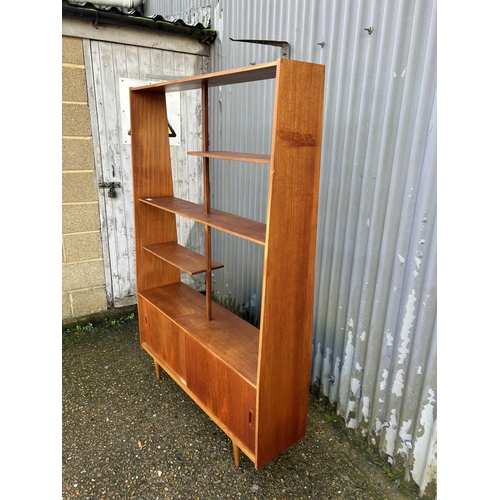 124 - A mid century teak room divider 124cm