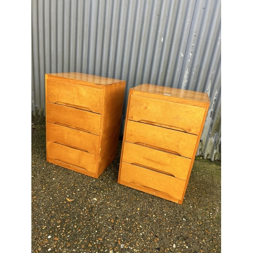 127 - A pair of retro ply chests 50x40x75