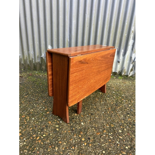 129 - Small teak drop leaf occasional table