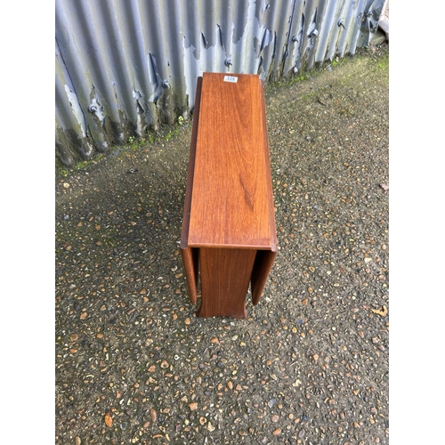 129 - Small teak drop leaf occasional table