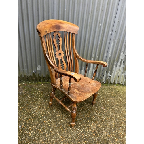 143 - A north country Windsor carver chair