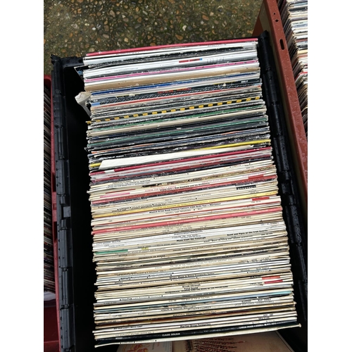 15 - Four crates of assorted LP records