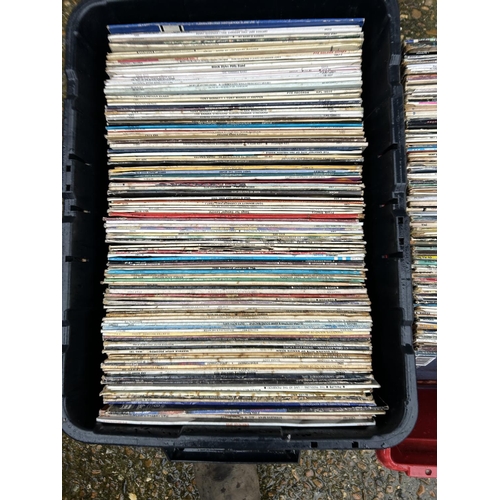 15 - Four crates of assorted LP records