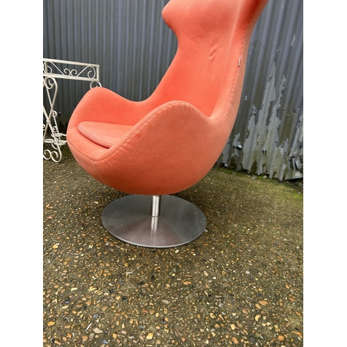 159 - A retro STEIJER swivel lounge chair