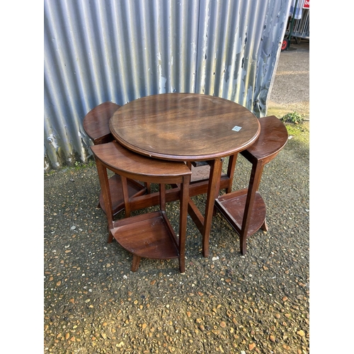 219 - An Edwardian  mahogany nest of five tables