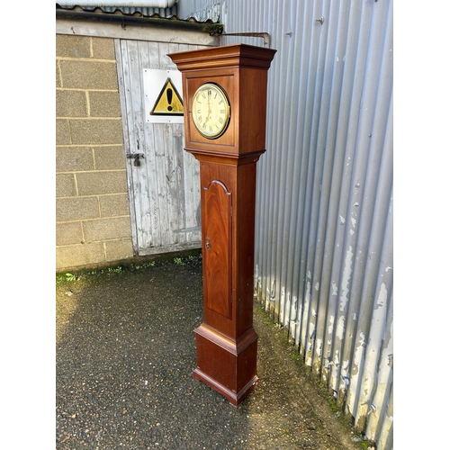 232 - A mahogany long case clock