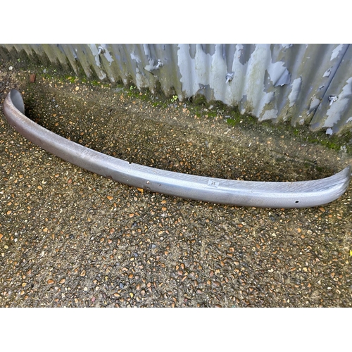 25 - A vintage chrome bumper