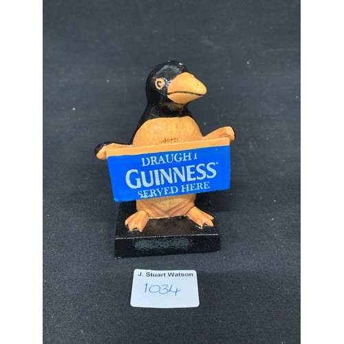 1034 - Cast Iron Guinness Figure, height 12 cms