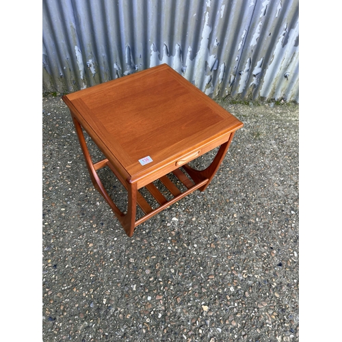 136 - A g plan teak occasional table with drawer