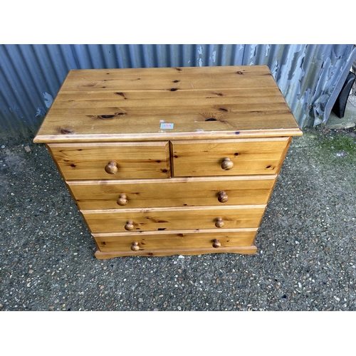 159 - A pine chest of five 80x42 x80