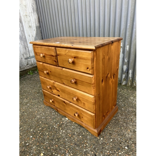 159 - A pine chest of five 80x42 x80