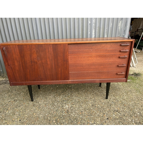 167 - A mid century danish sideboard labelled HUGO TROEADS  150x40x80