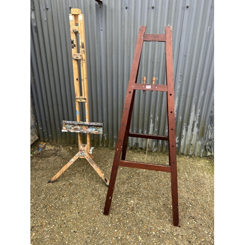 176 - Two artists easels