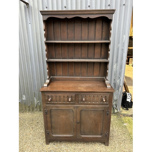 2 - Oak cottage dresser 90cm wide