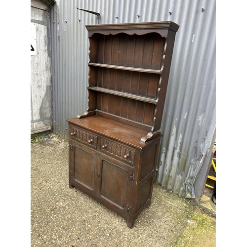 2 - Oak cottage dresser 90cm wide