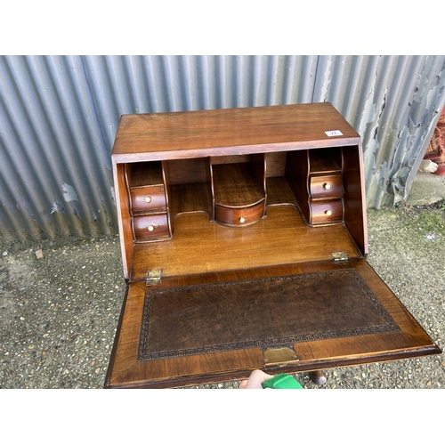 22 - Repro Queen Anne style bureau 43cm wide