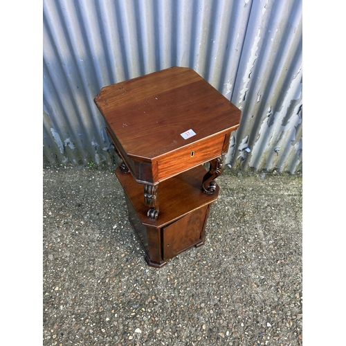 37 - A Victorian mahogany bedside