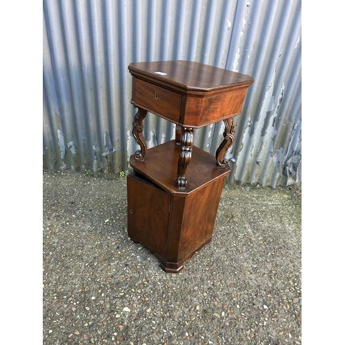 37 - A Victorian mahogany bedside