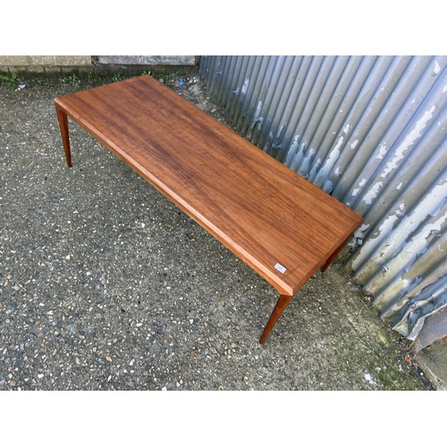 48 - A danish teak coffee table 150x60x45