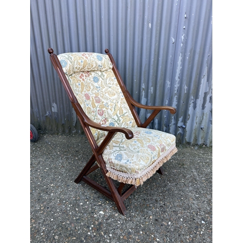 60 - A Edwardian mahogany framed armchair