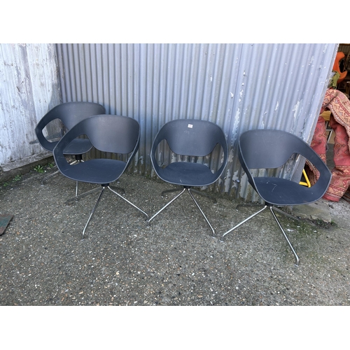 67 - A set of four Italian designer VAD chairs designed by LUCA NICHETTO