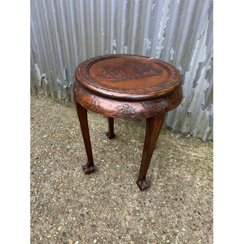 98 - A oriental circular occasional table