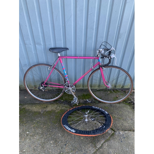 327 - Dawes badged vintage racing cycle plus spare wheel