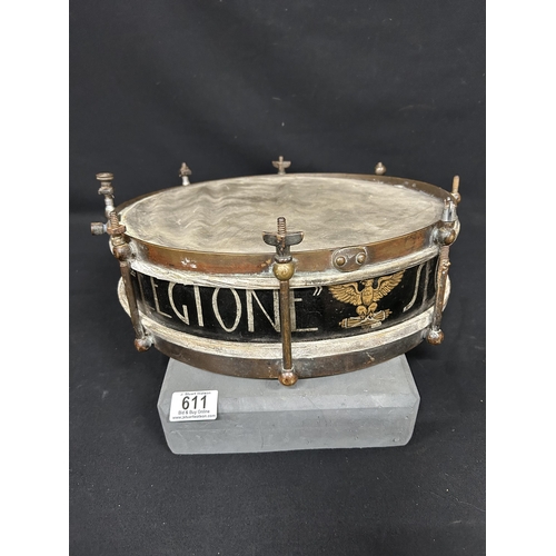 611 - WW2 Italian Facist drum