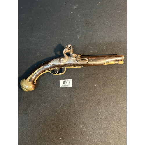 620 - Antique Flintlock pistol