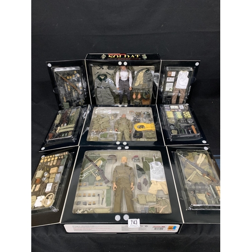 743 - Soldat by Dragon Models Ltd - 3 Models 001,002 & 003, boxed as new