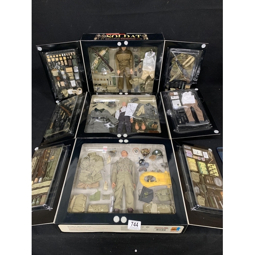 744 - Soldat by Dragon Models Ltd - 3 Models 001,002 & 003, boxed as new