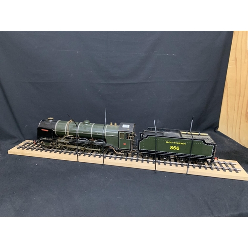 752 - Model Live Steam Locomotive and Tender 