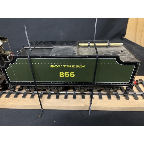 752 - Model Live Steam Locomotive and Tender 