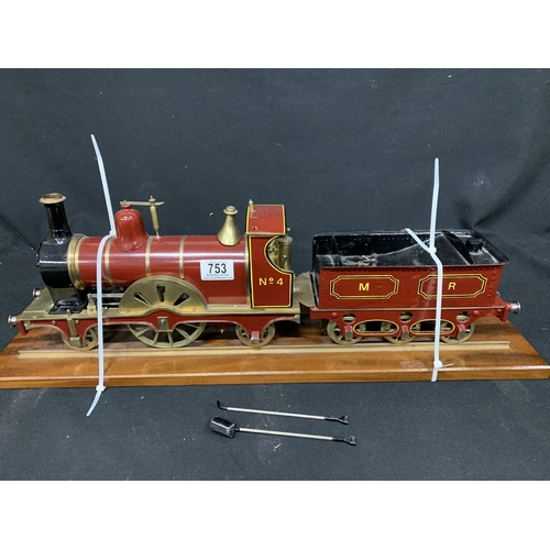 753 - Display Model Locomotive and Tender, 2 1/2