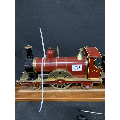 753 - Display Model Locomotive and Tender, 2 1/2