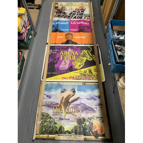 757 - Four vintage Original Film Posters from local Kent cinema approx 101 x 77 cms