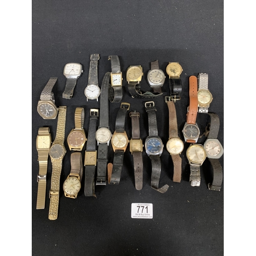 771 - 21 Vintage Wristwatches a/f